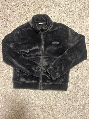 Columbia Gray Plush Full-Zip Fleece Jacket